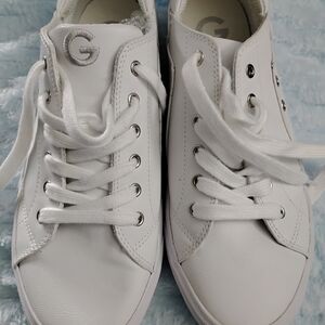 G by Guess Womens White Sneakers Shoes Size 10M